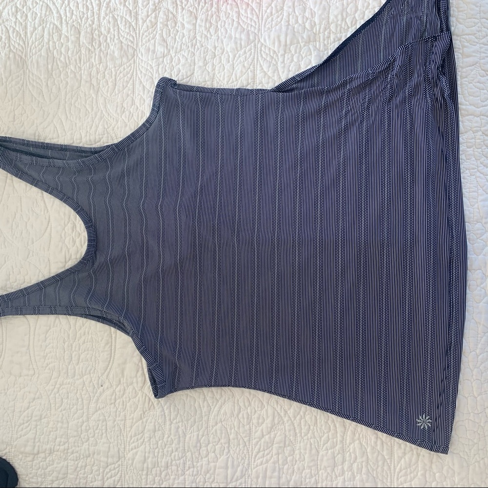 Navy Blue Athleta Work Out Tank Top